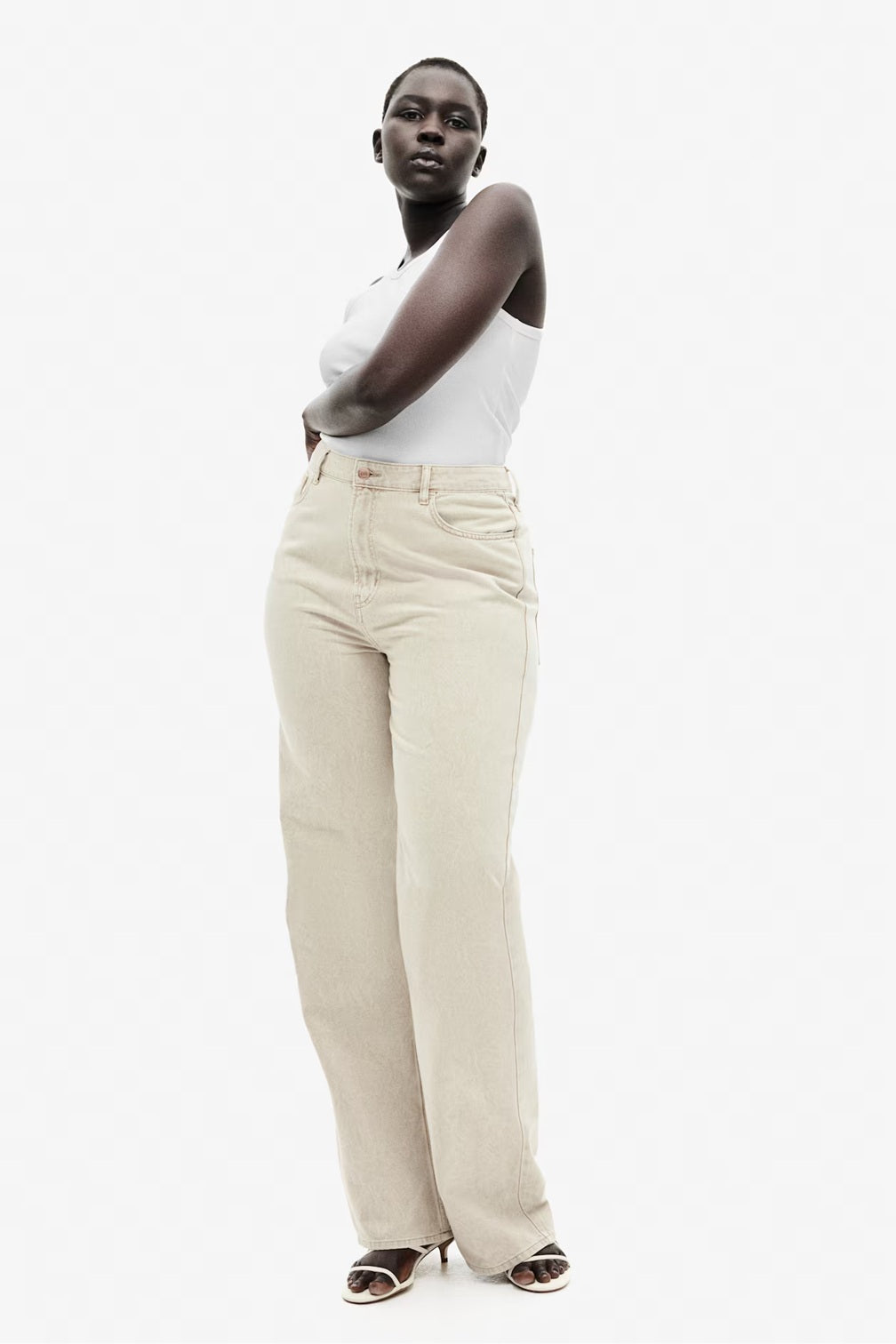 H&M Wide Ultra High Jeans - Light