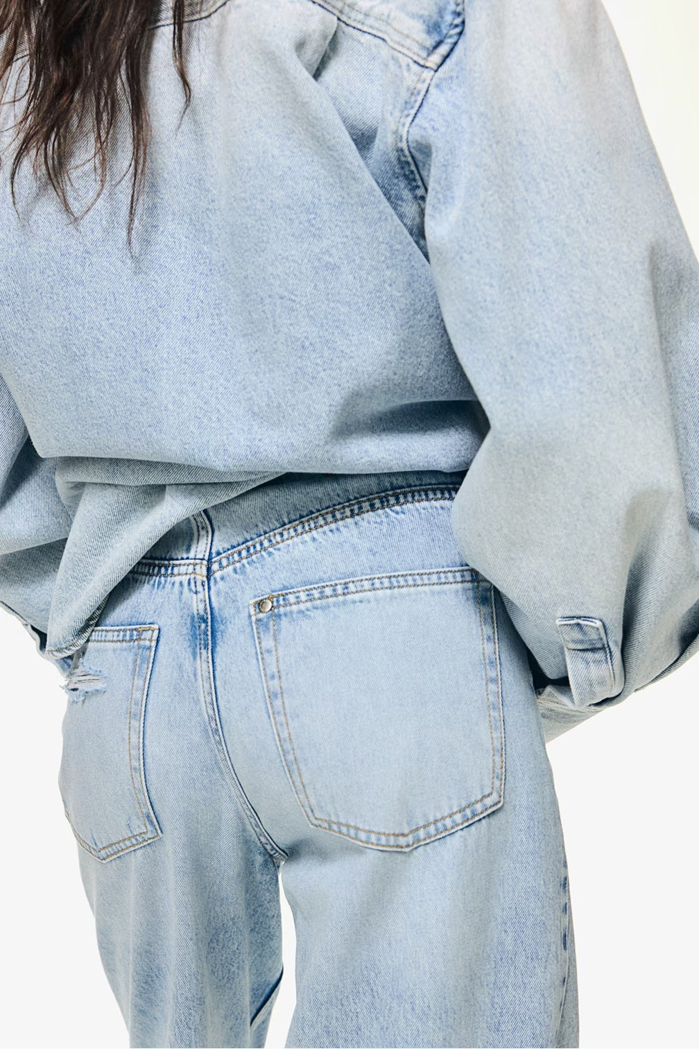 H&M Wide Ultra High Jeans - Light