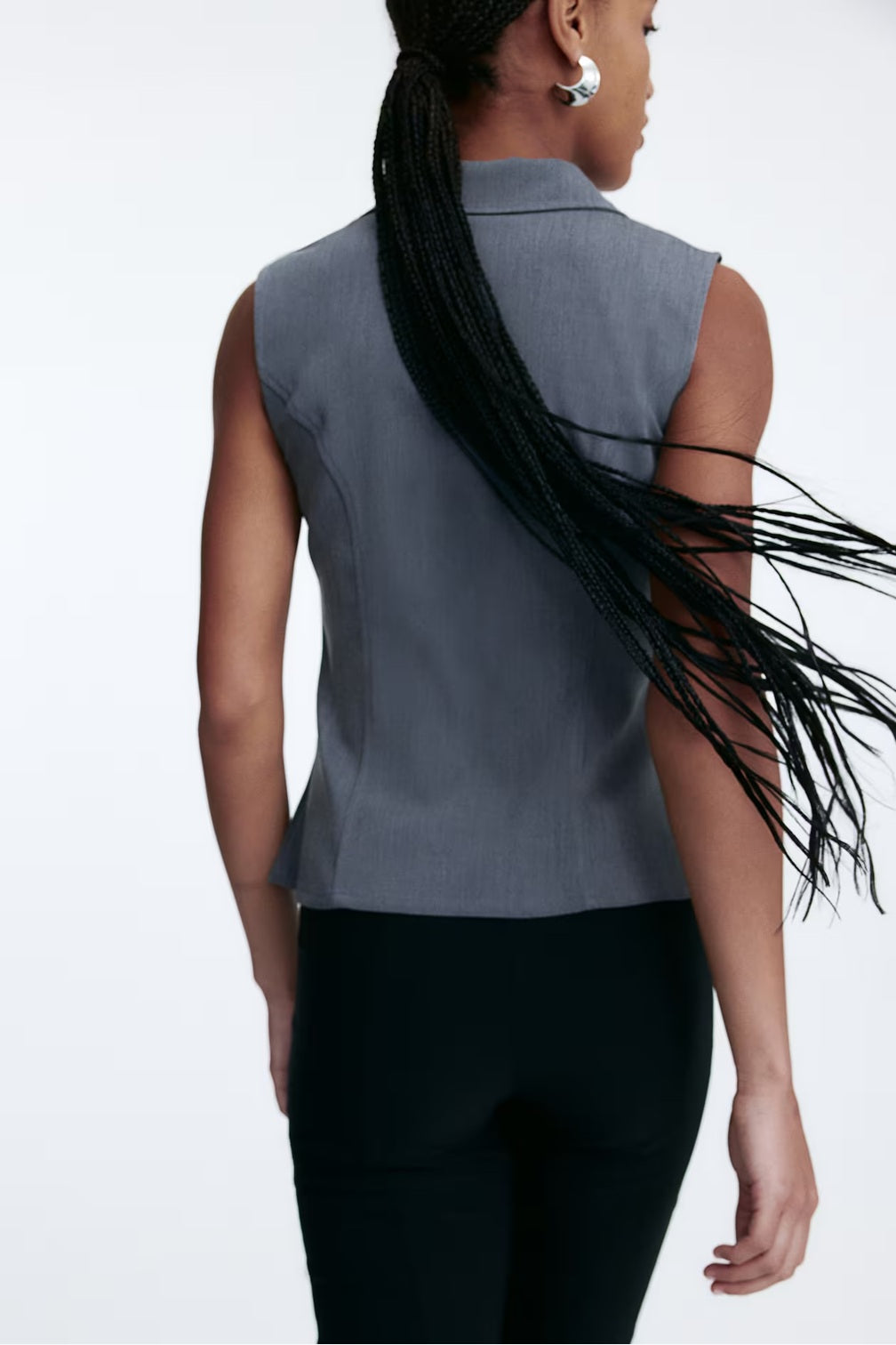 H&M Collared Zip-Through Vest Top