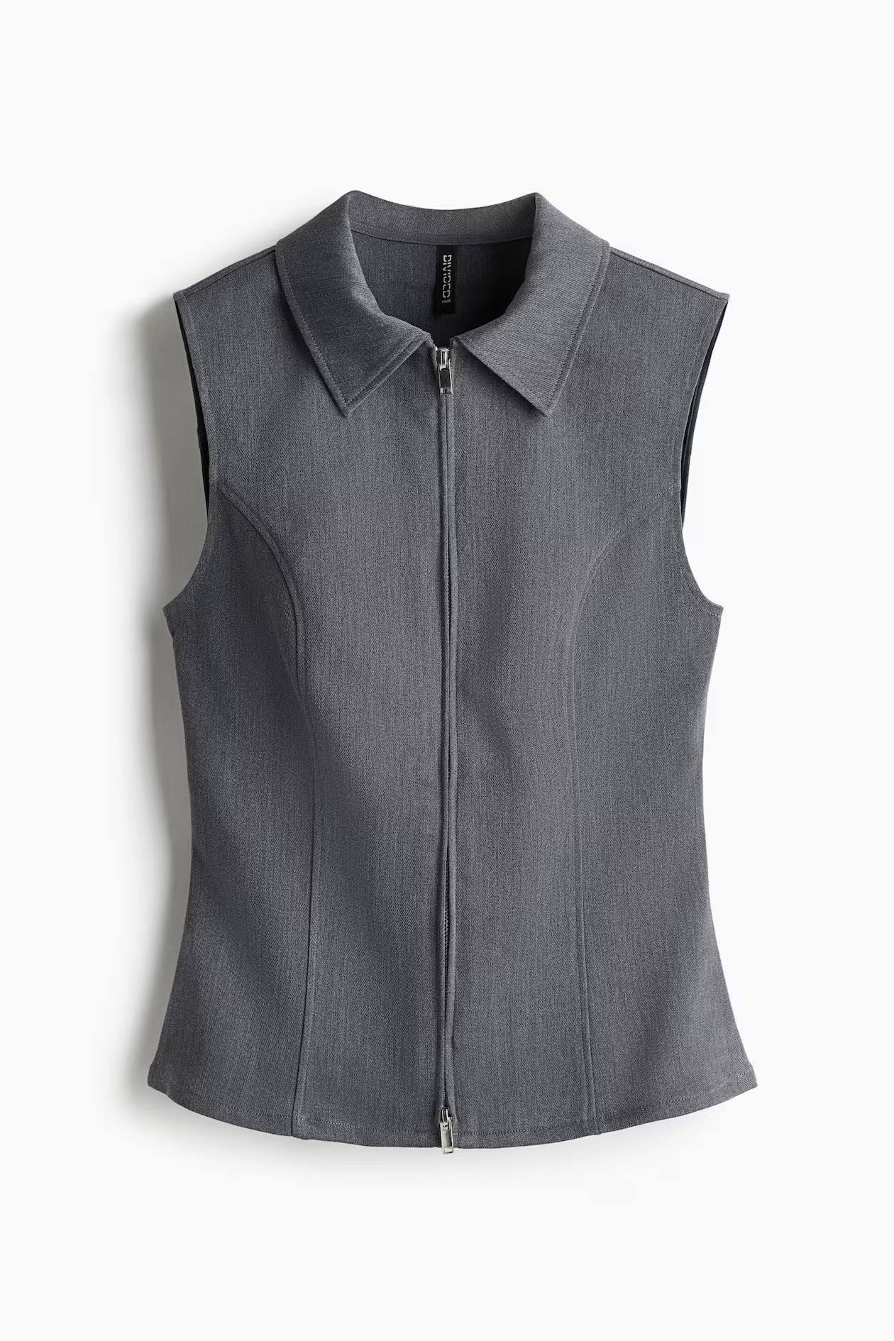 H&M Collared Zip-Through Vest Top