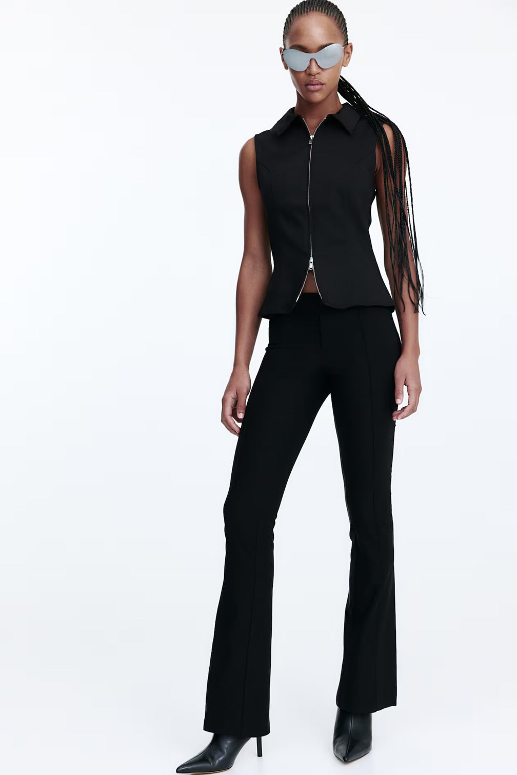 H&M Collared Zip-Through Vest Top