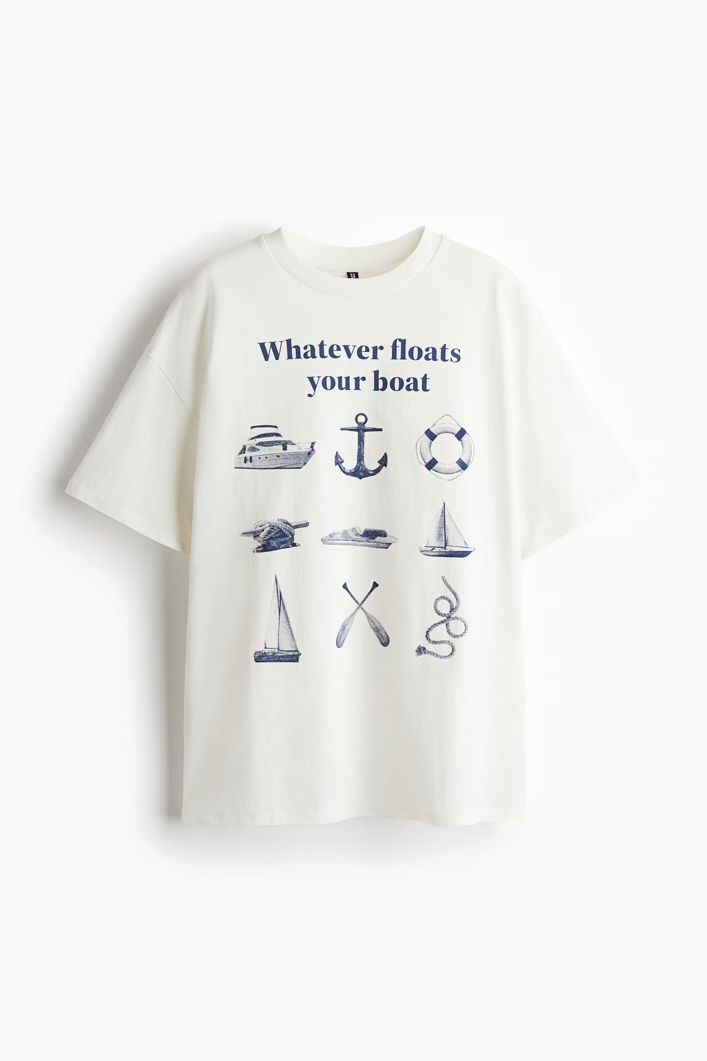 H&M Oversized Motif-Detail T-shirt