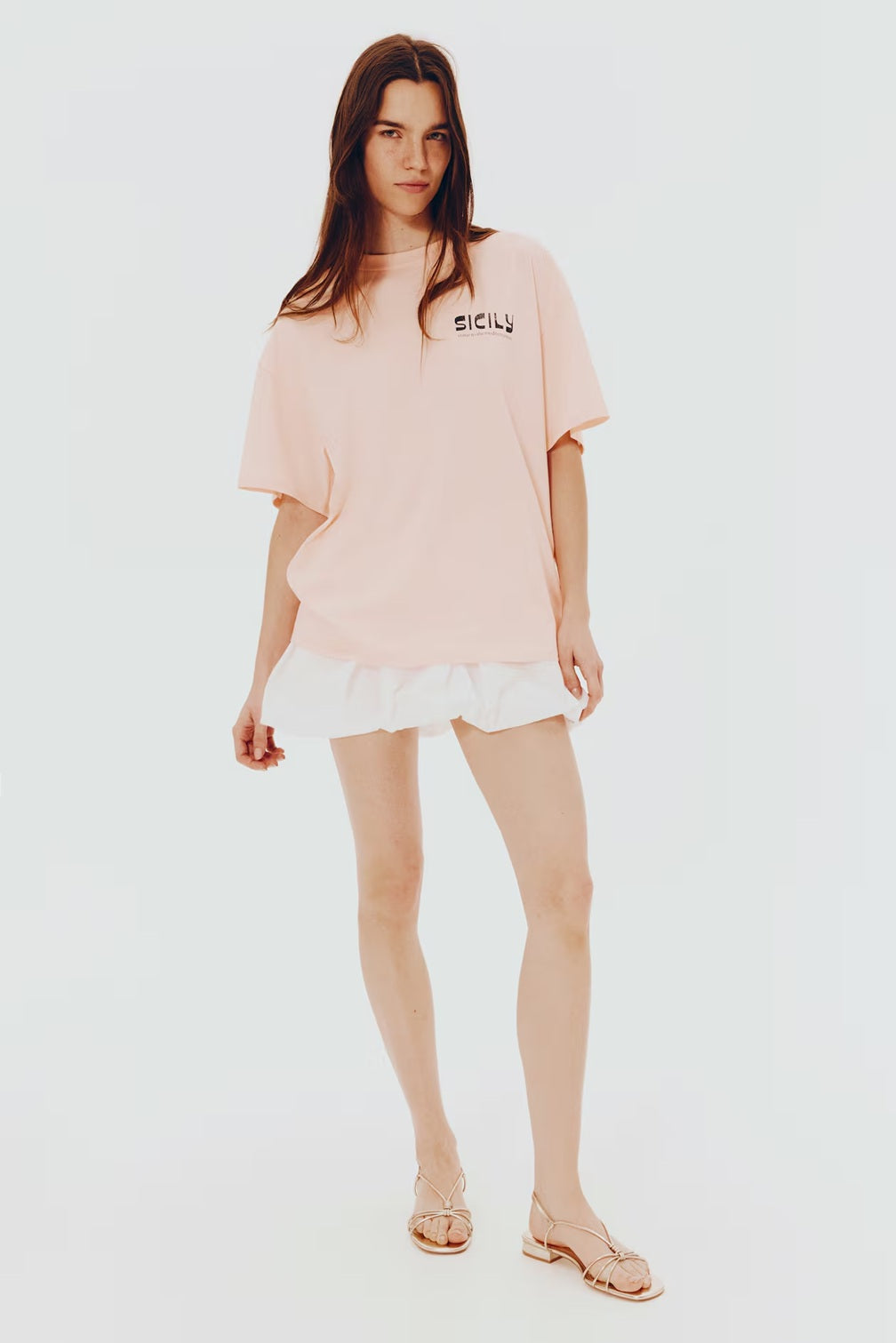 H&M Oversized Motif-Detail T-shirt