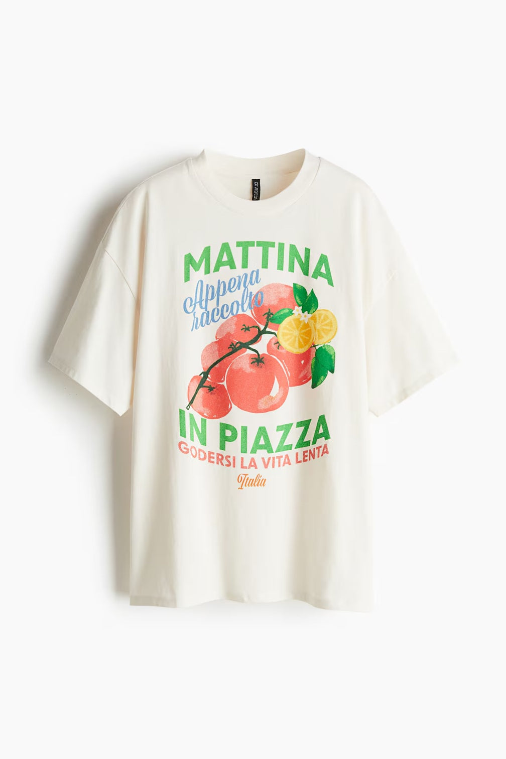 H&M Oversized Motif-Detail T-shirt