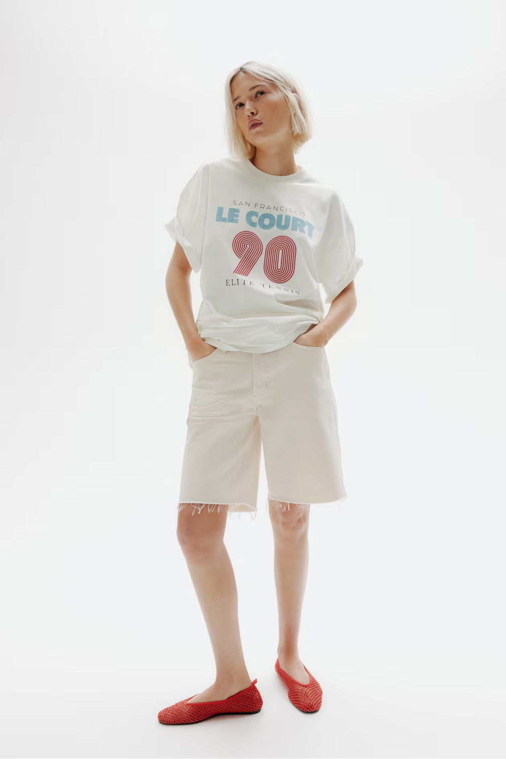 H&M Oversized Motif-Detail T-shirt