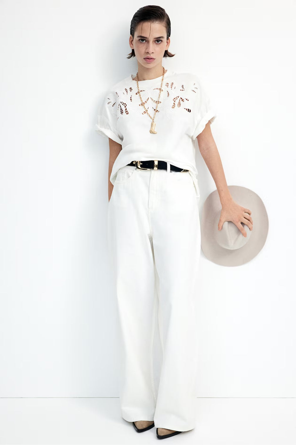 H&M Oversized Motif-Detail T-shirt