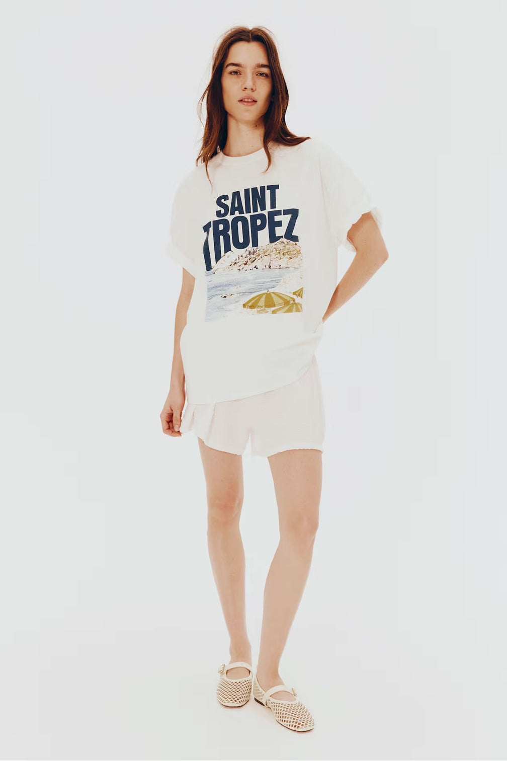 H&M Oversized Motif-Detail T-shirt