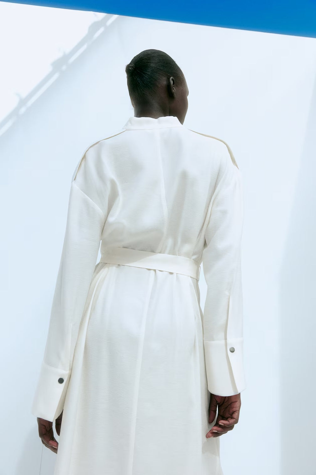 H&M Long Tie-Belt Dress