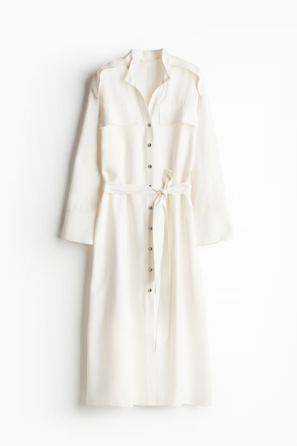 H&M Long Tie-Belt Dress
