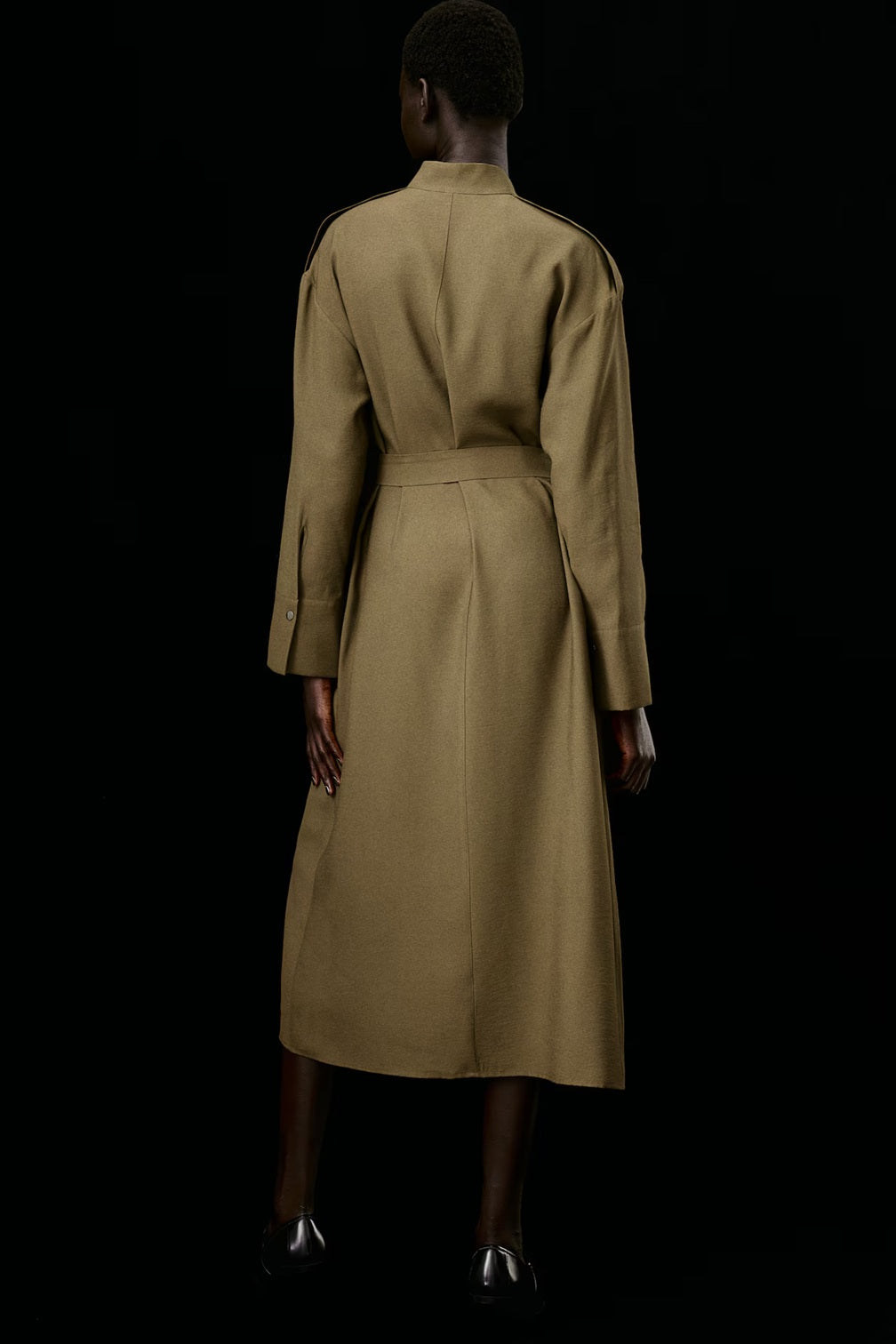 H&M Long Tie-Belt Dress
