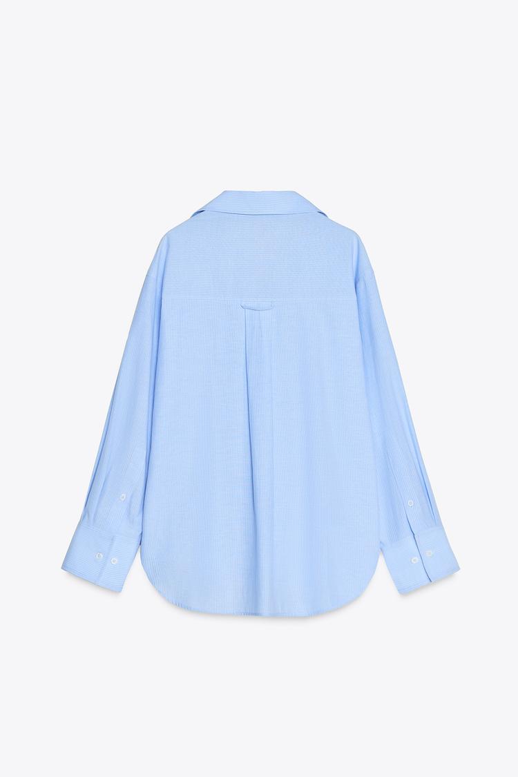 ZARA Oxford Shirt with Cotton - Stripe