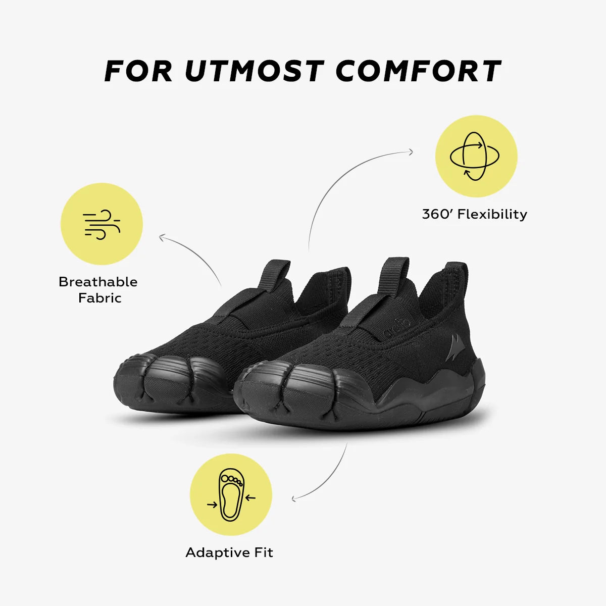 Aretto Leaps Kids Shoes S1 (EU 20 - 22) / All Black