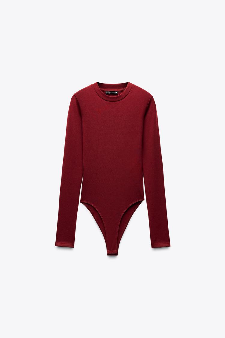 ZARA Cotton Modal Bodysuit
