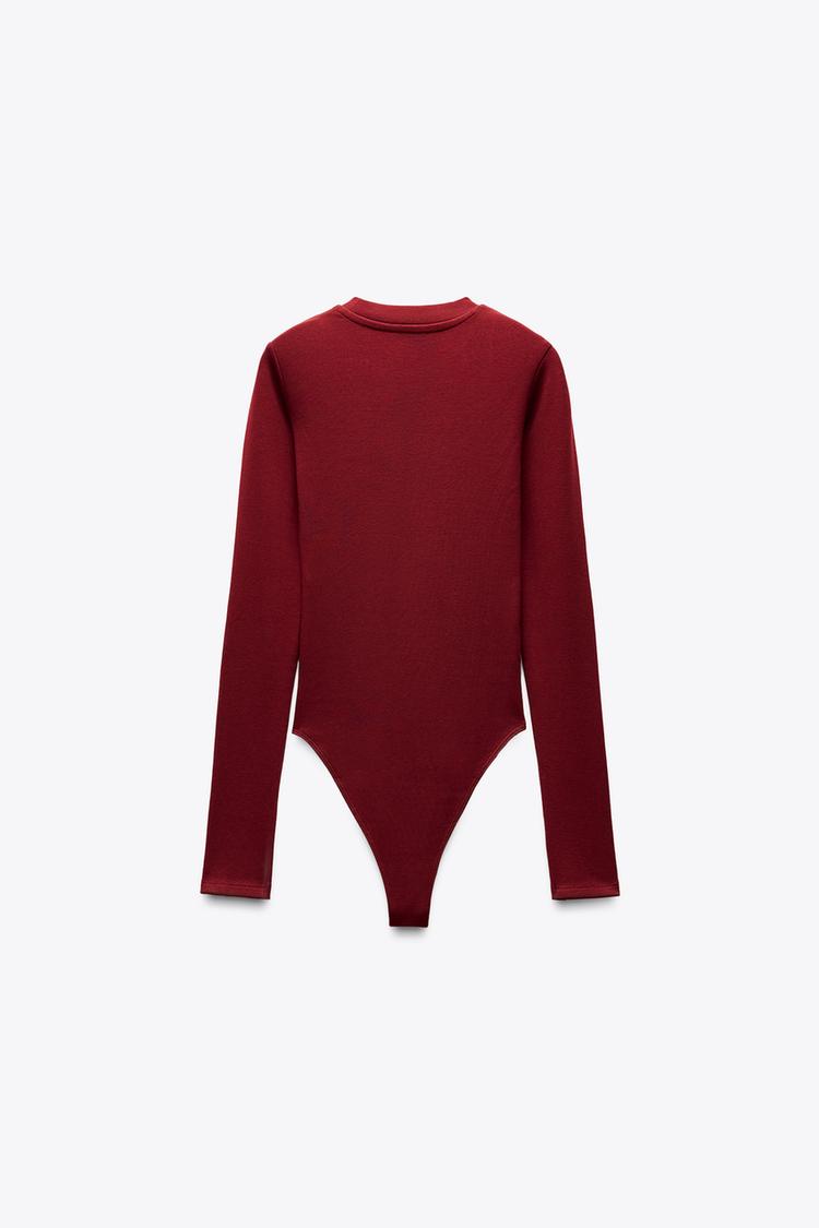 ZARA Cotton Modal Bodysuit