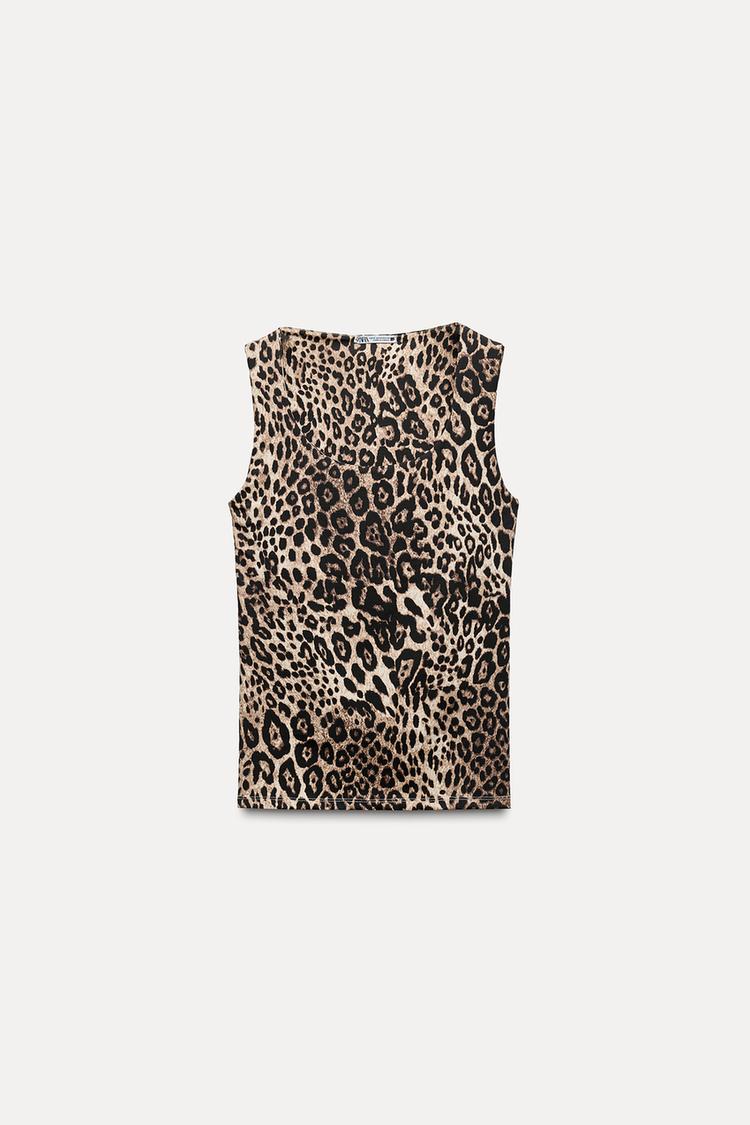 ZARA Polyamide Top with Wide Straps
