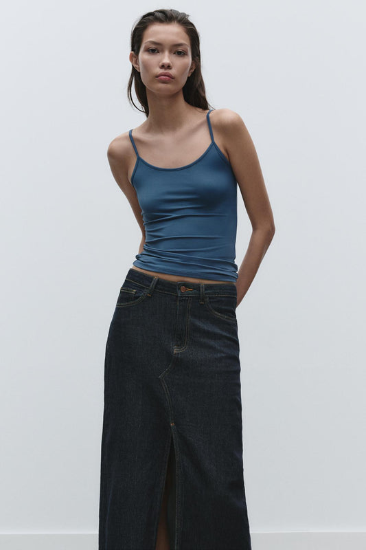 ZARA Polyamide Top with Thin Straps