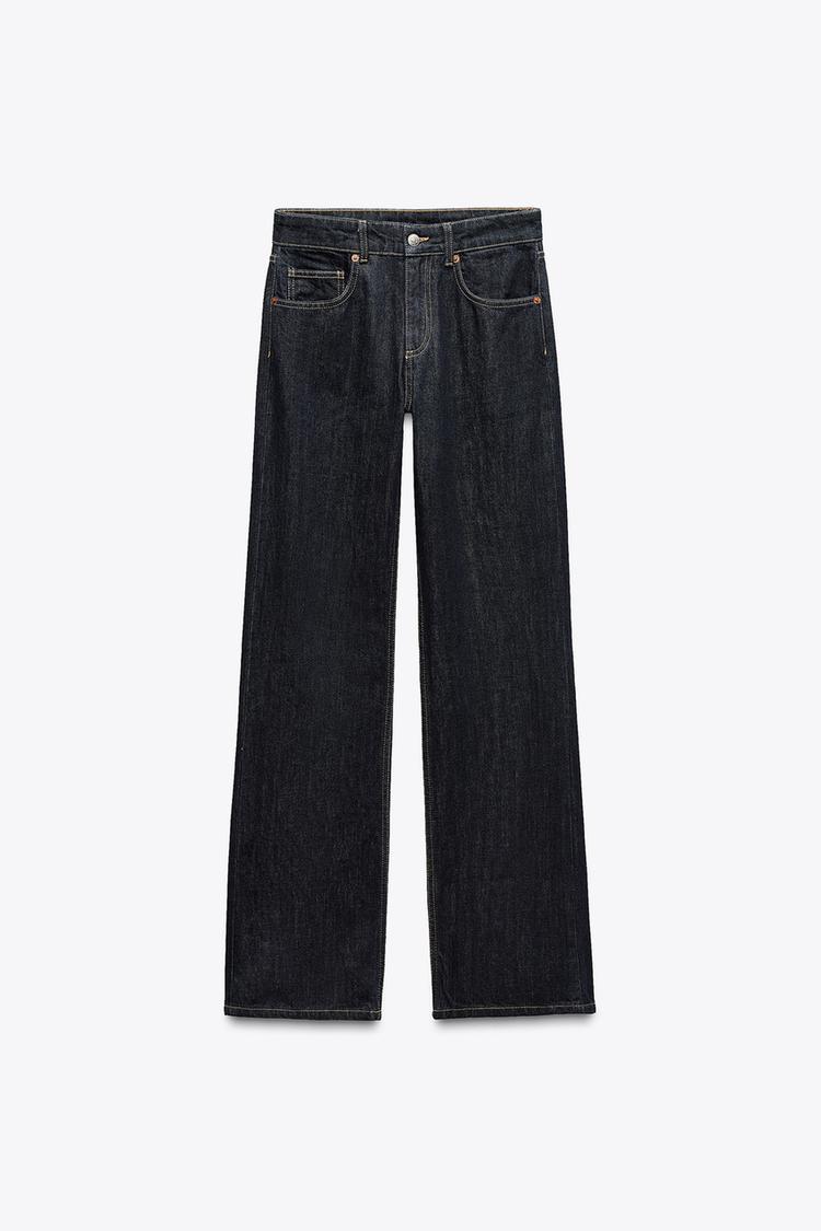 ZARA TRF Wide-Leg Mid-Waist Jeans