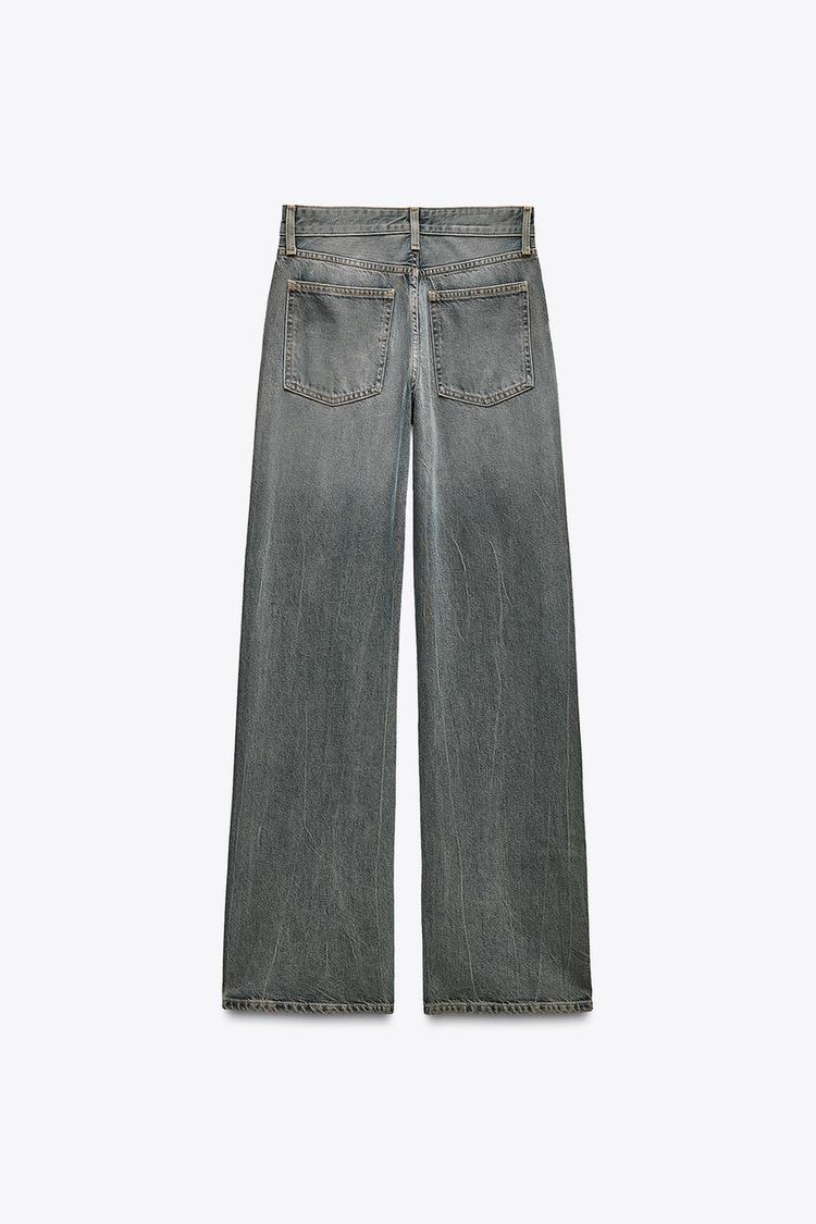 ZARA TRF Wide-Leg Mid-Waist Jeans
