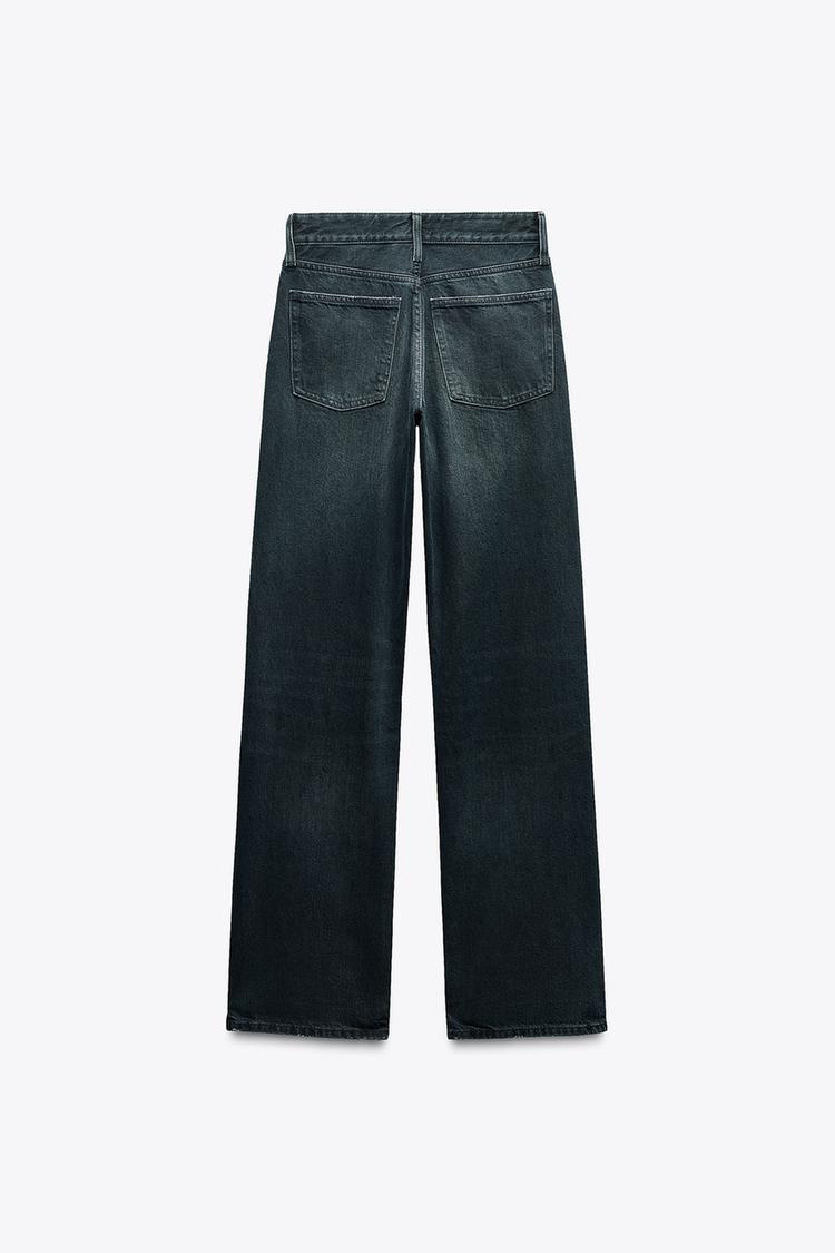 ZARA TRF Wide-Leg Mid-Waist Jeans