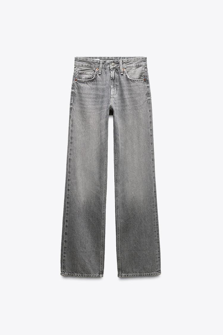 ZARA TRF Wide-Leg Mid-Waist Jeans