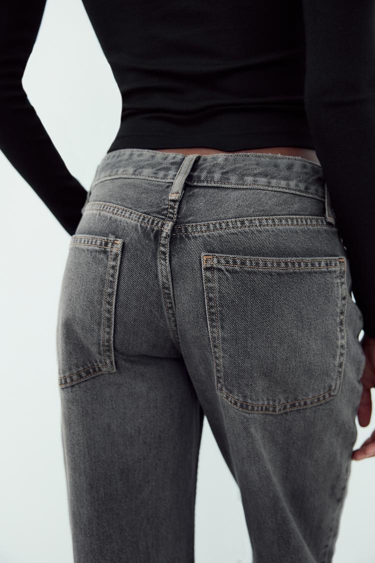 ZARA TRF Wide-Leg Mid-Waist Jeans
