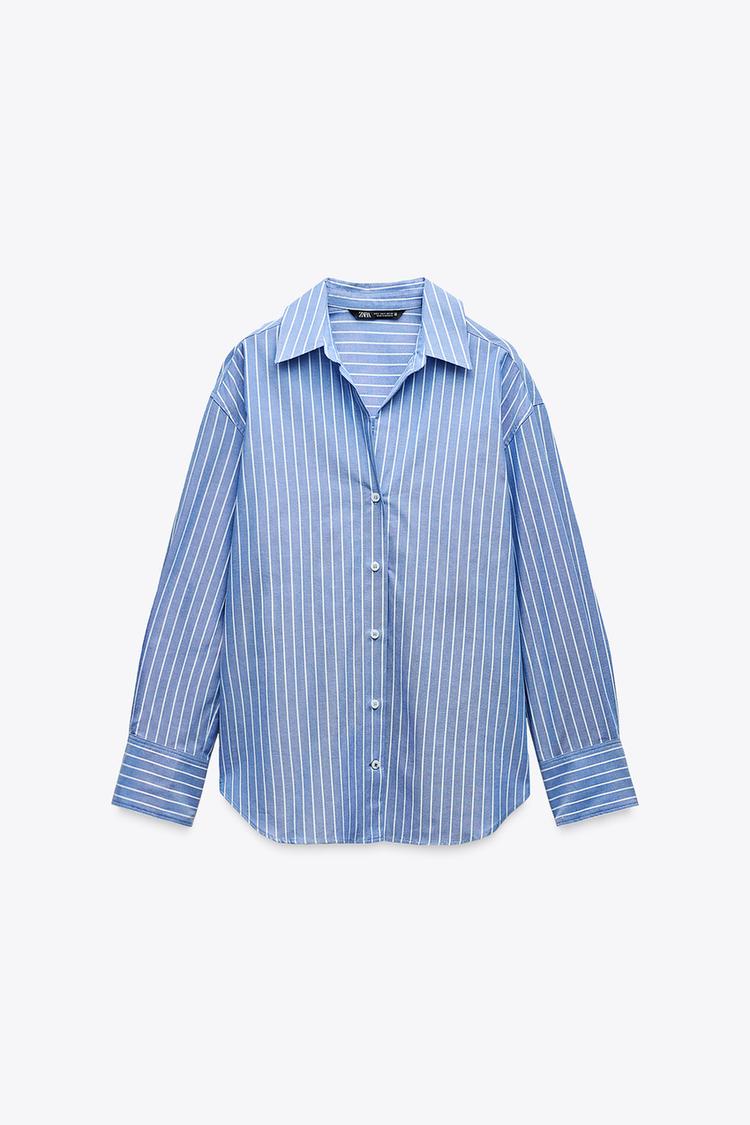 ZARA Oxford Shirt with Cotton - Stripe