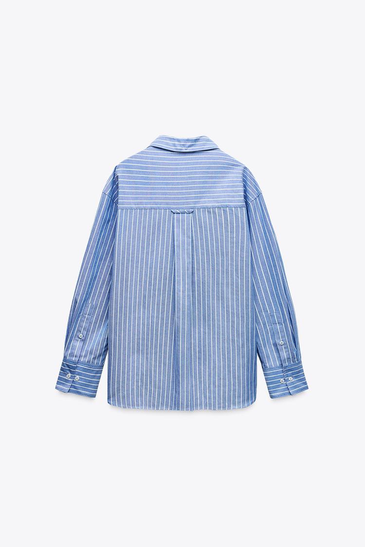 ZARA Oxford Shirt with Cotton - Stripe