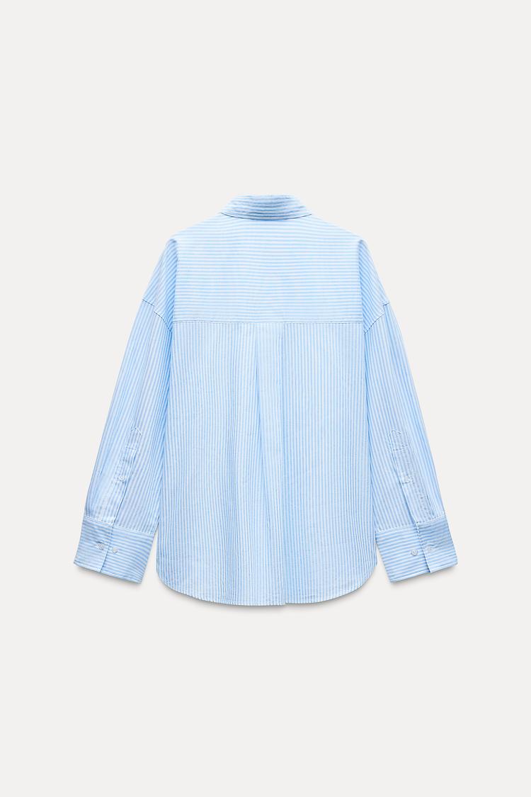 ZARA Oxford Shirt with Cotton - Stripe