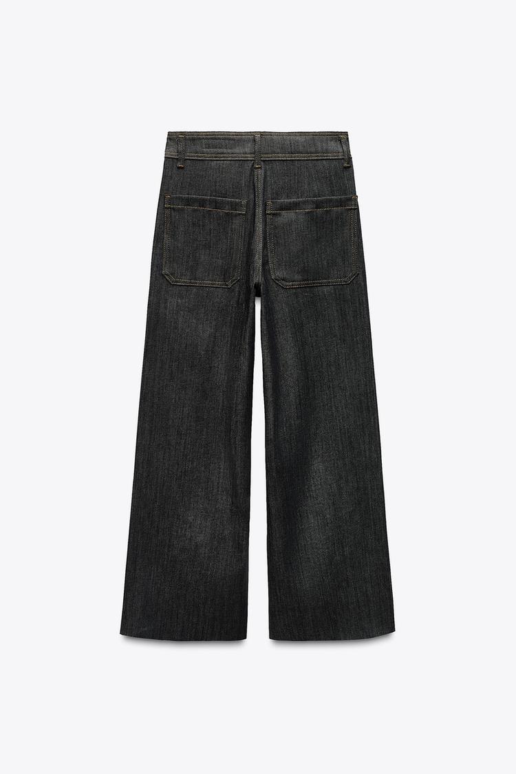 ZARA ZW Collection Wide-Leg High-Waist Jeans