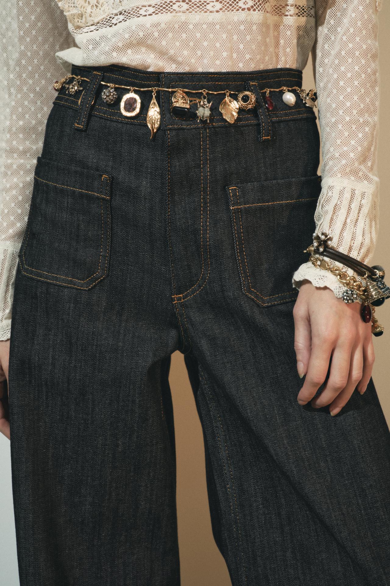 ZARA ZW Collection Wide-Leg High-Waist Jeans