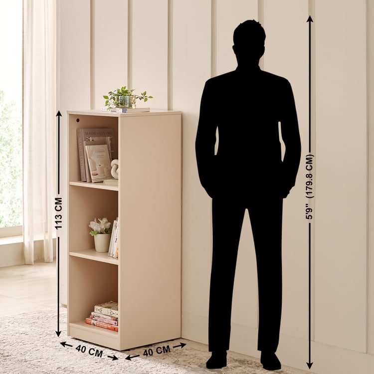 Addison 3-Tier Book Shelf - Beige