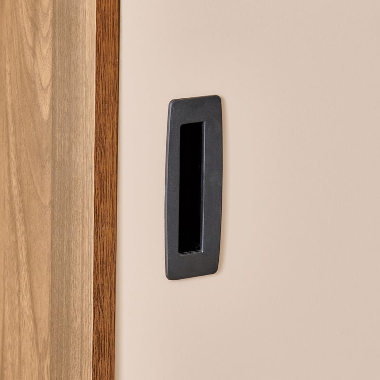 Addison Sliding Door Book Cabinet - Brown