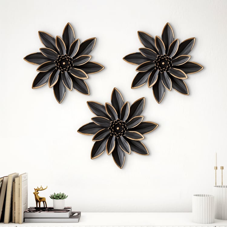 Corvus Mystic Set of 3 Decorative Floral Wall Accent