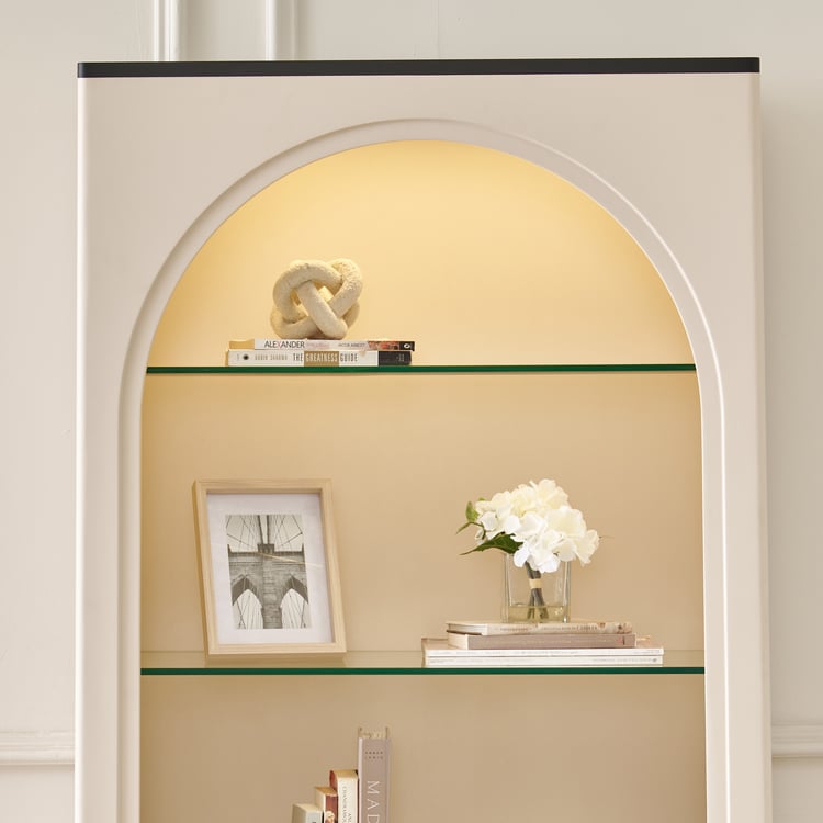 Saga 5-Tier Open Book Shelf - Beige