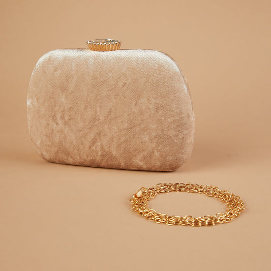 CODE Embellished Box Clutch with Sling