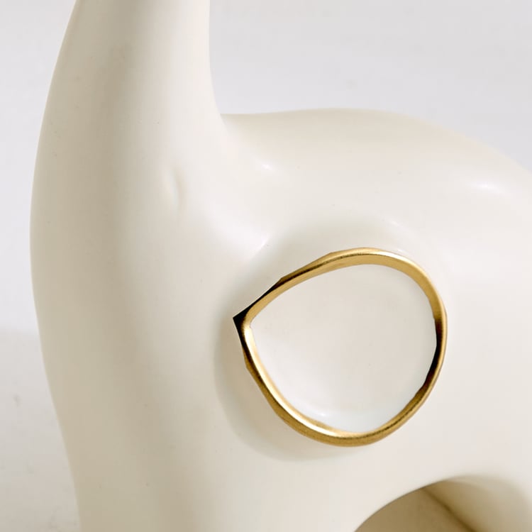 Stellar Fantasy Eldor Set of 2 Ceramic Elephant Figurines with Vase