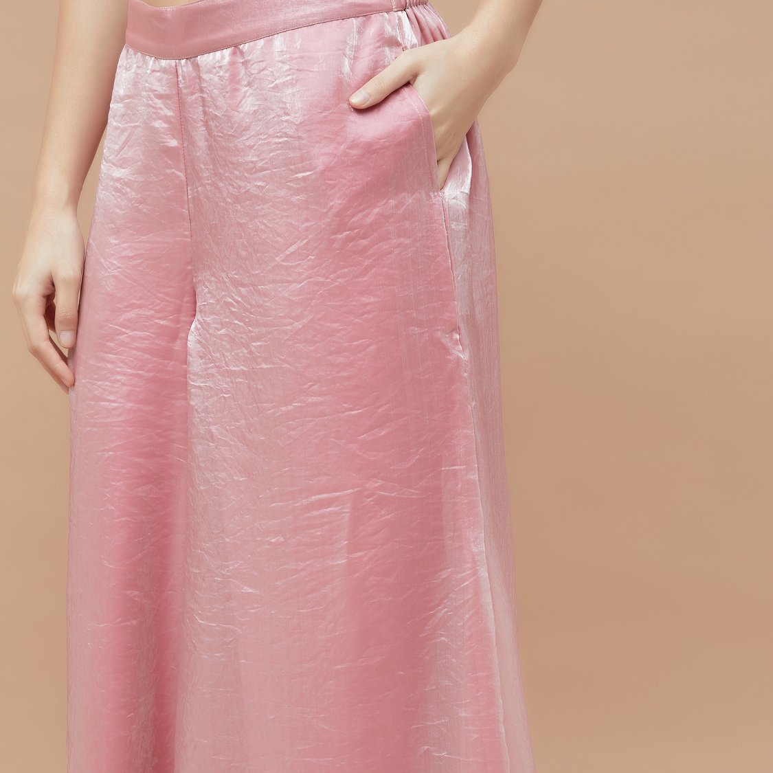 MELANGE Embroidered A-line Kurti Set