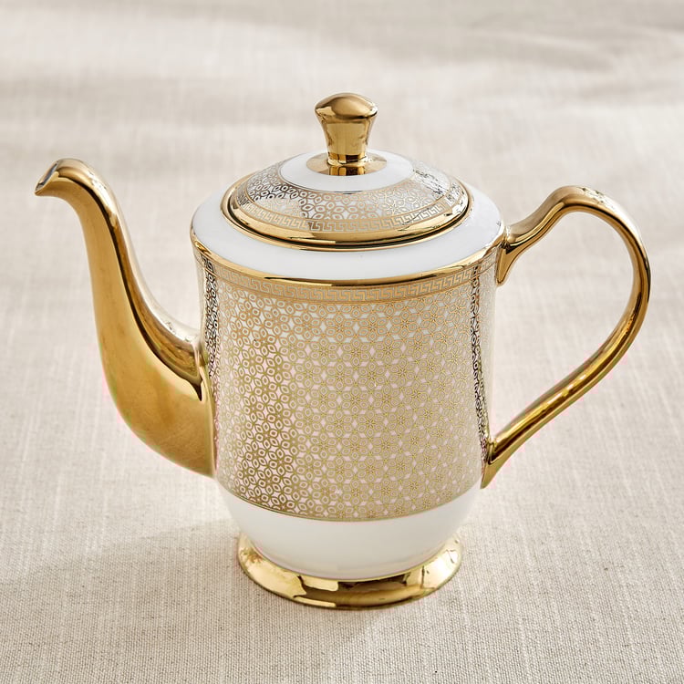 Ebony Classic 15Pcs Bone China Printed Tea Set