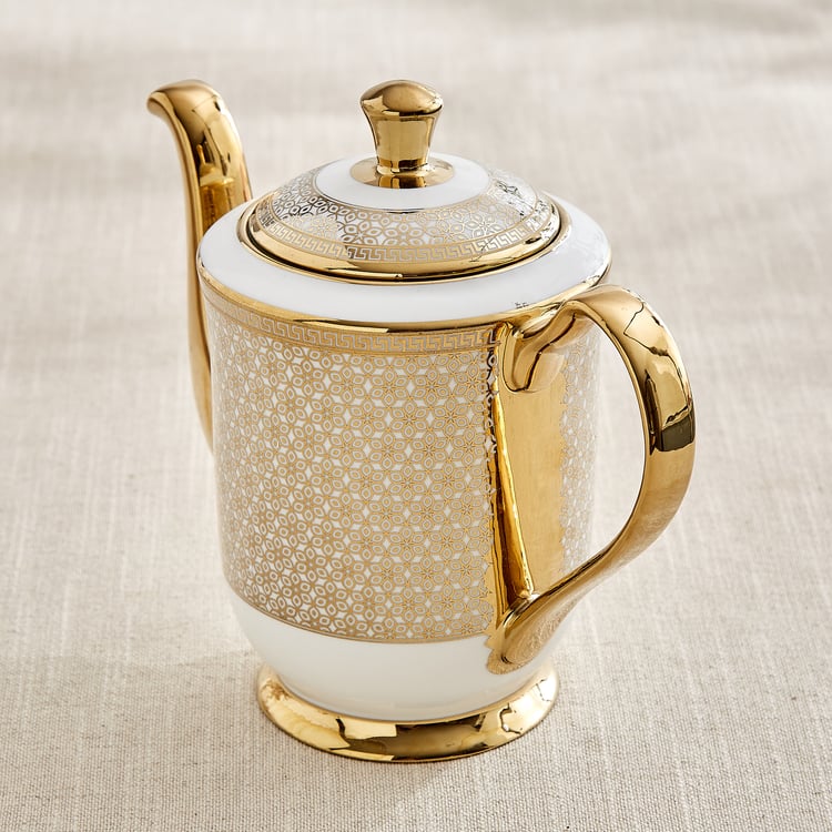 Ebony Classic 15Pcs Bone China Printed Tea Set