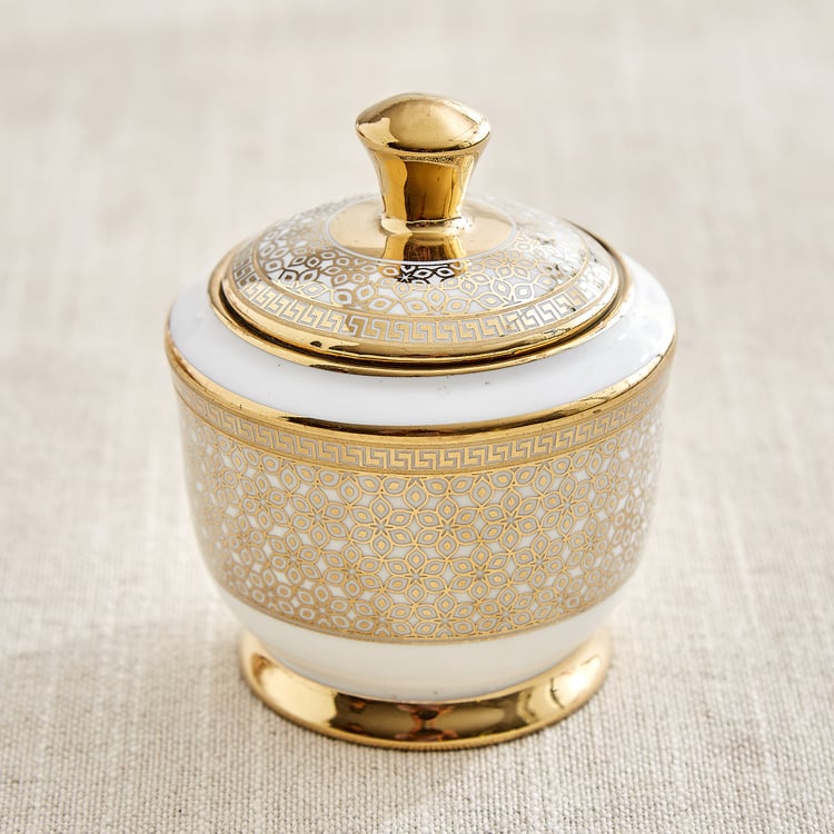 Ebony Classic 15Pcs Bone China Printed Tea Set