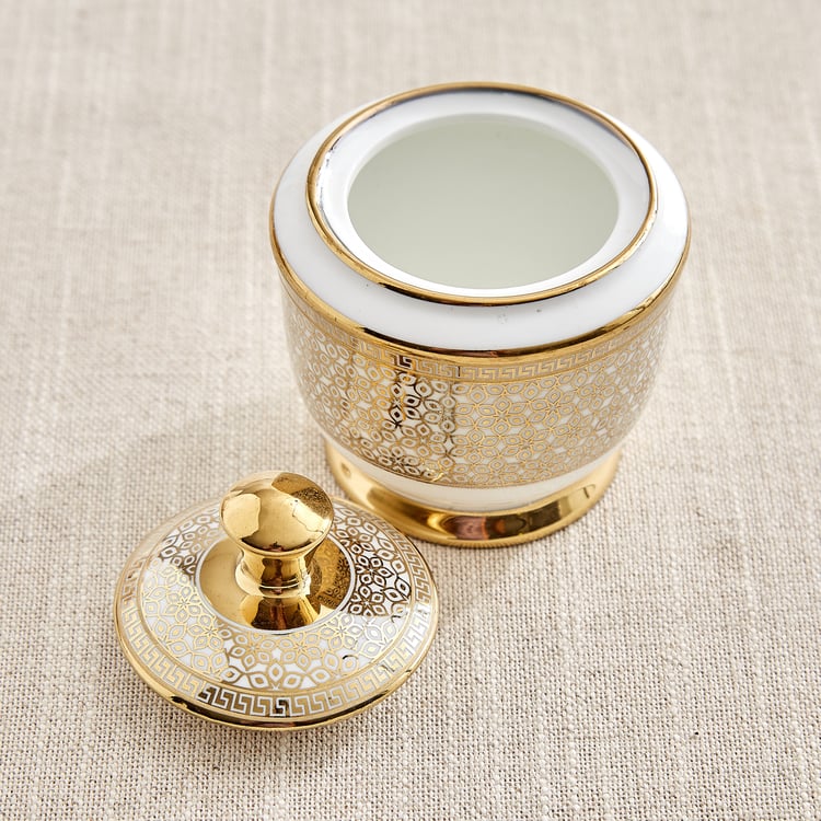 Ebony Classic 15Pcs Bone China Printed Tea Set