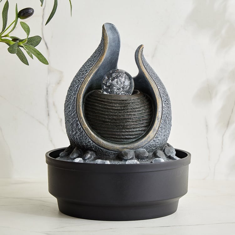 Alpine Modern Polyresin Water Fountain - 21x28.5cm