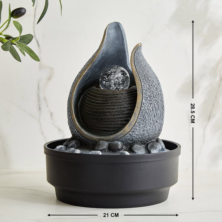 Alpine Modern Polyresin Water Fountain - 21x28.5cm