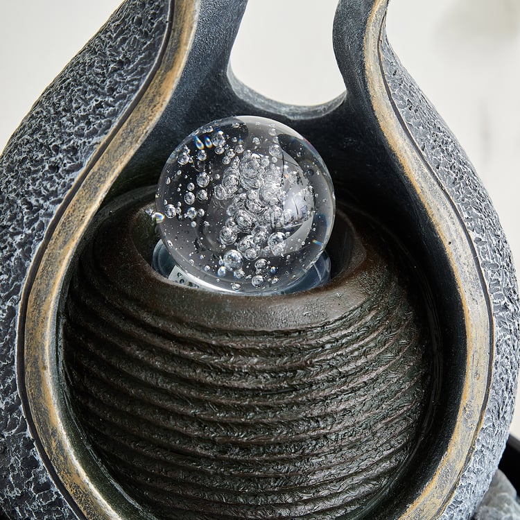 Alpine Modern Polyresin Water Fountain - 21x28.5cm