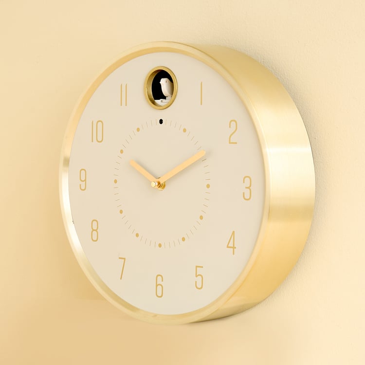 Casablanca Glimmer Aluminium Cuckoo Wall Clock - 29cm