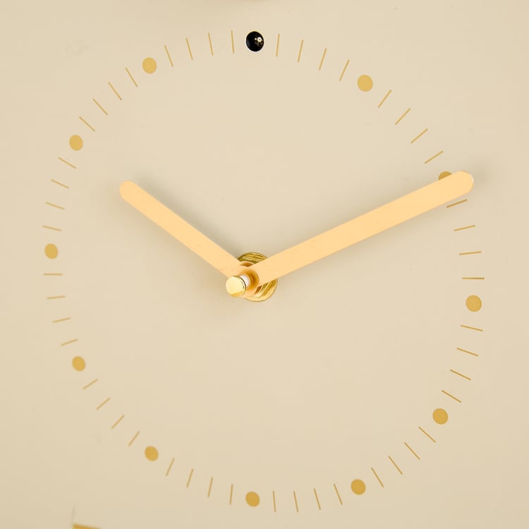 Casablanca Glimmer Aluminium Cuckoo Wall Clock - 29cm