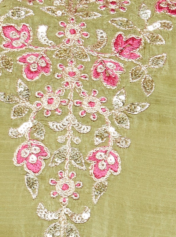 FASHOR Embroidered Straight Kurta Set