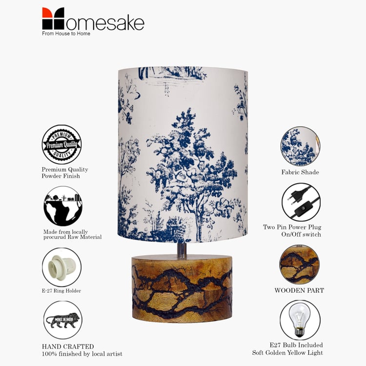 HOMESAKE Wooden Table Lamp