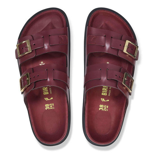 BIRKENSTOCK St Barths Natural Leather - Violet/Berry Crush