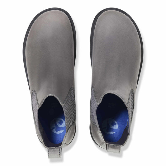 BIRKENSTOCK Highwood Slip On Mid Natural Leather Oiled - Gray/Graphite
